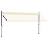 vidaXL Toldo retr&aacute;ctil de tela y acero crema 400x150 cm