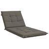 vidaXL Coj&iacute;n de Tumbona GEMERT 100% Poli&eacute;ster Gris 190 x 80 x 9 cm