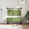 vidaXL Cabecera Colgante Verde claro 100 x 55 x 5 cm Terciopelo