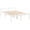 vidaXL Cama senior sin colch&oacute;n madera maciza de pino blanco 160x200 cm
