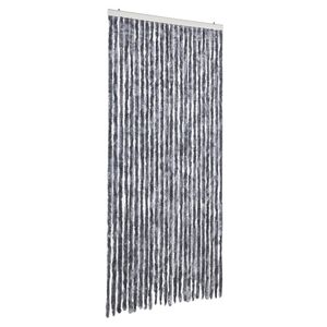 vidaXL Cortina antimoscas chenilla plateado 100x230 cm