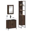 vidaXL Set de muebles ba&ntilde;o 3 pzas madera contrachapada roble marr&oacute;n