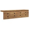 vidaXL Perchero de pared Madera vieja 40 x 10,5 x 10,5 cm