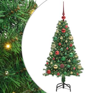 vidaXL &Aacute;rbol de Navidad artificial Verde 120 cm PVC y Acero y Pl&aacute;stico
