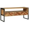 vidaXL Mueble de TV Marr&oacute;n 100 x 35 x 50 cm Madera de Acacia S&oacute;lida