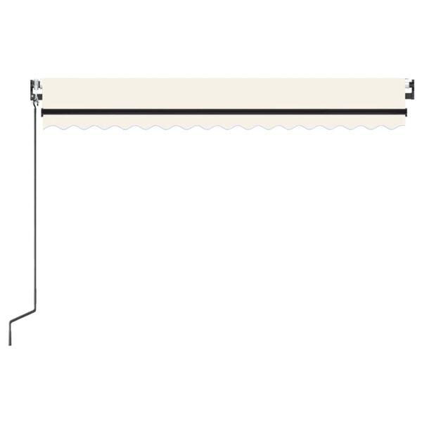 vidaXL Toldo retr&aacute;ctil autom&aacute;tico crema 450x300 cm