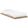 vidaXL Estructura de Cama de Suelo Roble artesanal 75 x 190 cm
