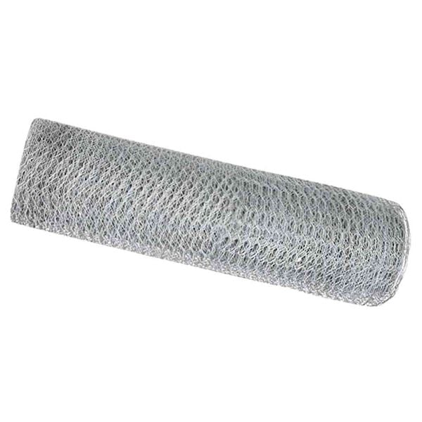 vidaXL Cerca Hexagonal Plateado 0,6 x 50 m Acero galvanizado