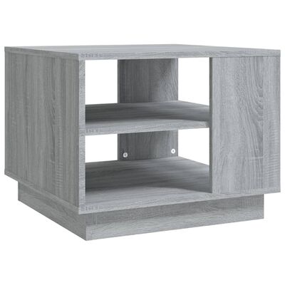 vidaXL Mesa de centro madera de ingeniería gris Sonoma 55x55x43 cm