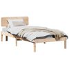 vidaXL Estructura de cama Natural 90 x 190 cm Madera de pino macizo