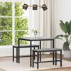vidaXL Mesas de comedor METAL