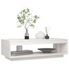 vidaXL Mesa de centro de madera maciza de pino blanco 110x50x33,5 cm