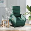 vidaXL Sill&oacute;n masaje el&eacute;ctrico reclinable elevable tela verde oscuro
