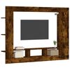 vidaXL Mueble para TV madera de ingenier&iacute;a roble ahumado 152x22x113 cm