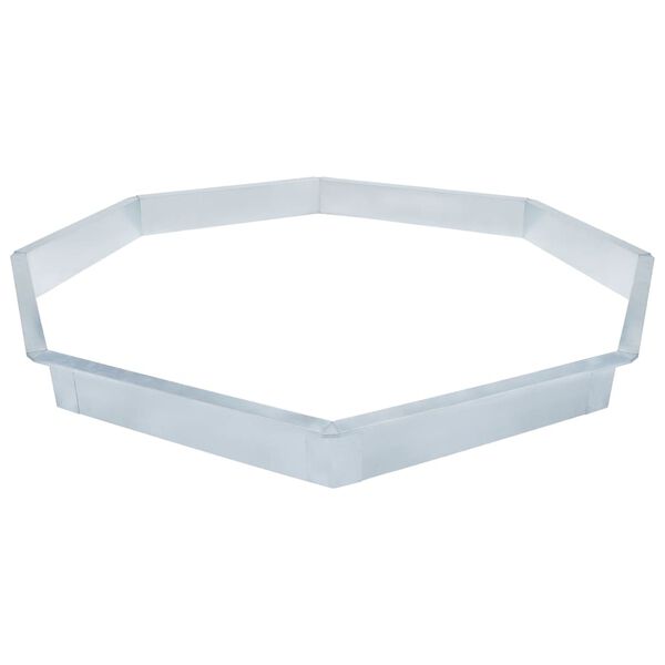 vidaXL Valla para caracoles de acero galvanizado 261x25 cm