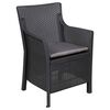 vidaXL Sill&oacute;n Gris antracita PP