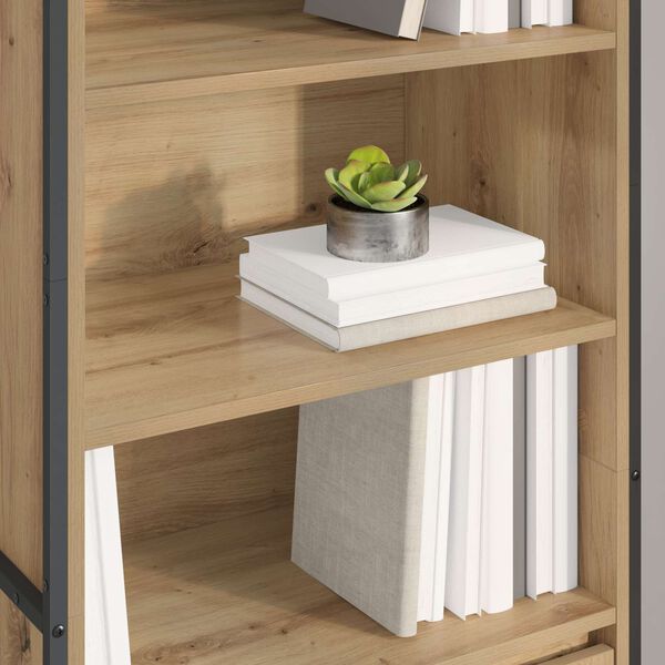 vidaXL Gabinetes Altos 2 pcs Roble Artesanal 60 x 36 x 200 cm