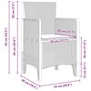 vidaXL Conjunto de Comedor de Jard&iacute;n 13 pcs Blanco Ratan Polt