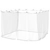 vidaXL Red contra mosquitos para gazebo Rectangular 220 mesh Blanco