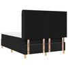 vidaXL Cama tipo Box Spring con colch&oacute;n Negro 140 x 200 cm tela