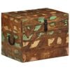 vidaXL Caja de almacenamiento madera maciza reciclada