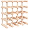 vidaXL Botellero para 20 botellas madera maciza pino 46,5x23x46,5 cm