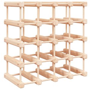 vidaXL Botellero para 20 botellas madera maciza pino 46,5x23x46,5 cm