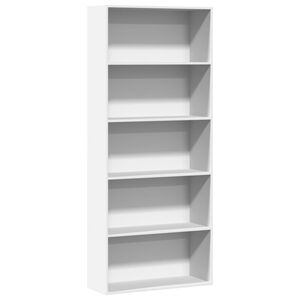 vidaXL Estanter&iacute;a madera ingenier&iacute;a blanca 80x30x189cm