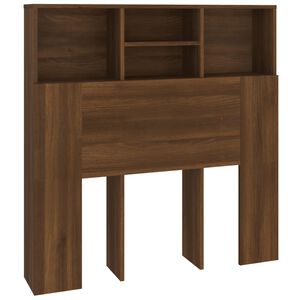 vidaXL Mueble cabecero marr&oacute;n roble 100x19x103,5 cm