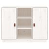 vidaXL Aparador madera maciza de pino blanco 100x40x75 cm