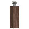 vidaXL Soportes para plantas 2 uds madera marr&oacute;n roble 33x33x100 cm