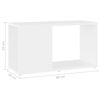 vidaXL Mueble para TV madera contrachapada blanco 60x24x32 cm