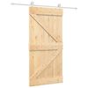 vidaXL Puerta Corredera Natural y Blanco 100 x 210 cm