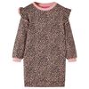vidaXL Vestido sudadera infantil rosa medio 92