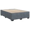 vidaXL Cama box spring con colch&oacute;n terciopelo gris oscuro 160x200 cm