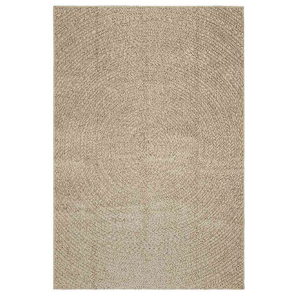 vidaXL Alfombra ZIZUR aspecto yute interior/exterior beige 140x200 cm