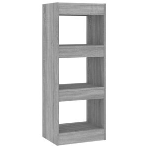 vidaXL Estanter&iacute;a/divisor madera ingenier&iacute;a gris Sonoma 40x30x103 cm