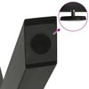 vidaXL Patas para mesa de comedor en forma de X (2 unidades), antracita, 57 x (72-73) cm, acero