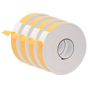 vidaXL Cinta de espuma autoadhesiva 4 uds. Blanco 40mm x 5m Espuma CR