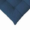 vidaXL Cojines para asiento 2 pcs Azul 40 x 40 x 6 cm tela