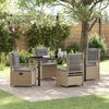 vidaXL Conjunto de Comedor de Jard&iacute;n 5 pcs Beige y Gris Claro