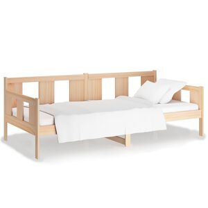 vidaXL Sof&aacute; cama sin colch&oacute;n madera maciza de pino 90x200 cm