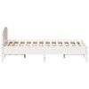 vidaXL Estructura de cama sin colch&oacute;n madera de pino blanca 140x190 cm