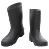 vidaXL Botas de agua negro n&uacute;mero 44 PVC