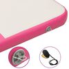 vidaXL Esterilla inflable de gimnasia con bomba PVC rosa 200x200x10 cm