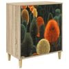 vidaXL Cajonera ZAANDAM Impresi&oacute;n de bosque 66 x 36,5 x 75 cm Sonoma