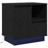 vidaXL Armario de Noche Roble Negro 50 x 34,5 x 50 cm.