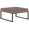 vidaXL Reposapi&eacute;s y coj&iacute;n madera maciza acacia gris oscuro 66x66x36 cm