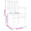 vidaXL Conjunto de Comedor de Jard&iacute;n 7 pcs Marr&oacute;n