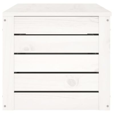 vidaXL Caja de almacenaje madera maciza de pino blanco 109x36,5x33 cm